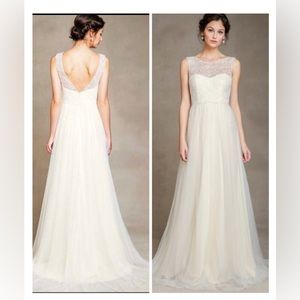 Jenny Yoo CLAUDINE Sleeveless Embroidered Tulle Wedding Dress Ivory 4